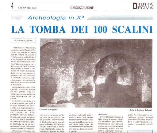 Ipogeo di Romavecchia Tomba cento scalini Bellucci Clucher archeologia cristiana Roma